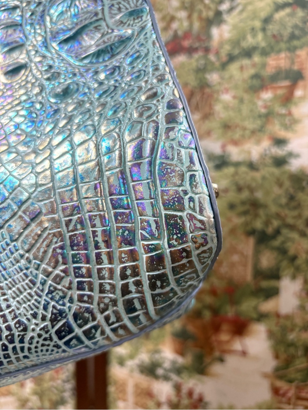 Brahmin Duxbury Blue iridescent bag - Picture 9 of 10